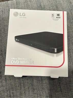 LG Ultra Slim Portable DVD Writer, model SP80NB80
